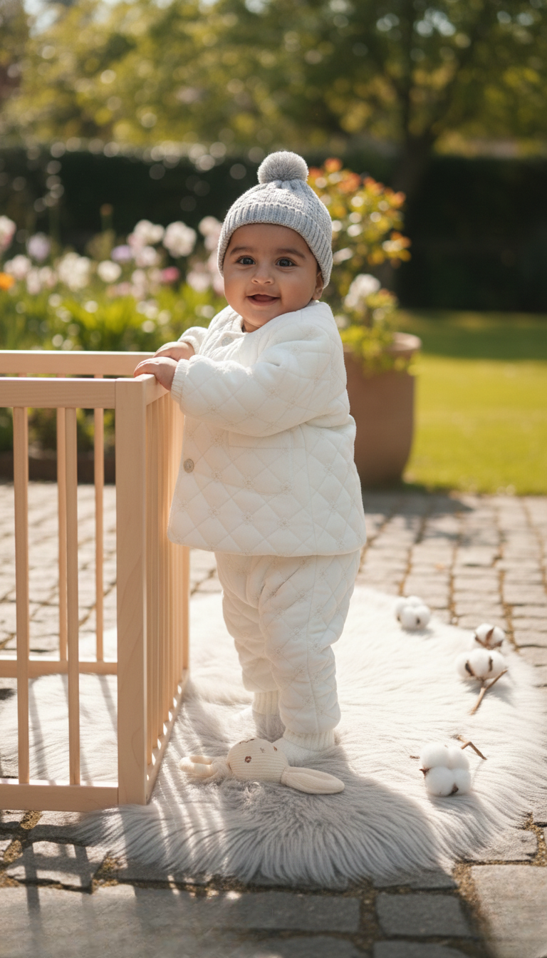 Luxury Quilted Winter Baby Jacket