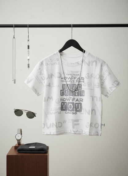Have Faith Graphic Kids T-Shirt – White Statement Edition
