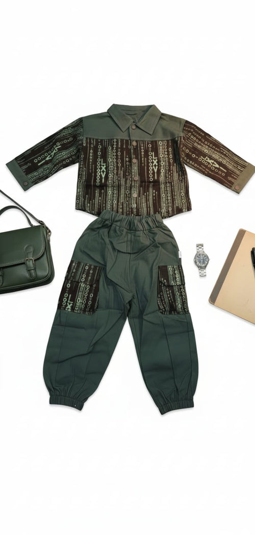 Forest Explorer Co-Ord Set – Olive Green Edition