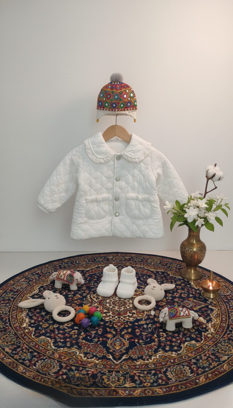 Luxury Quilted Winter Baby Jacket
