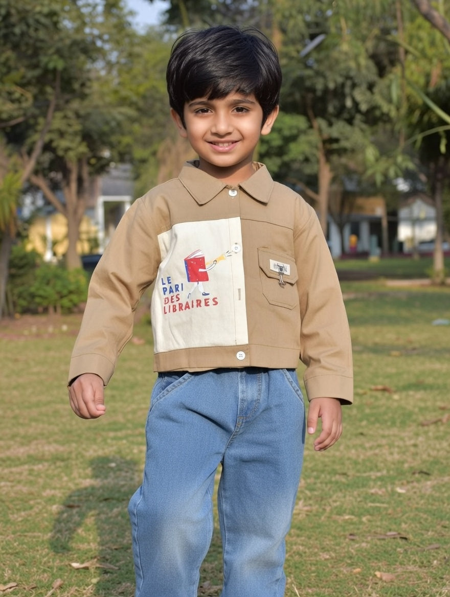 Little Reader Jacket & Denim Set – Paris Edition